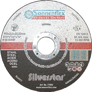 7138G - THIN GRINDING WHEELS FOR CUTTING METALS - Orig. Sonnenflex